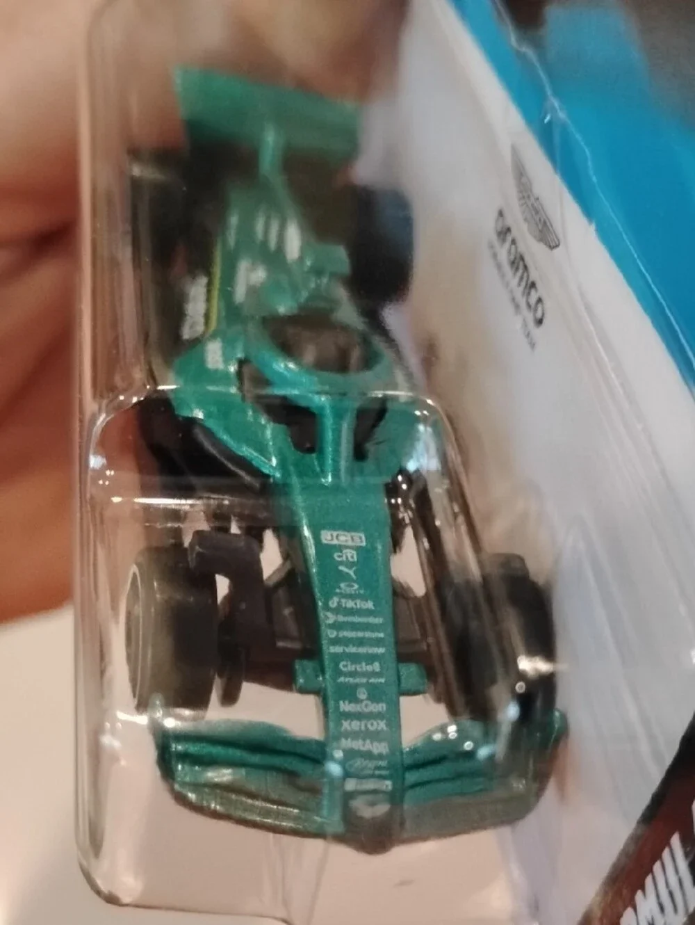 Mattel Hot Wheels Aston Martin Metallic Green Formula 1 Car